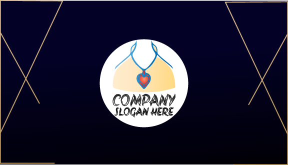 Kartu Nama Perhiasan Kalung Cinta