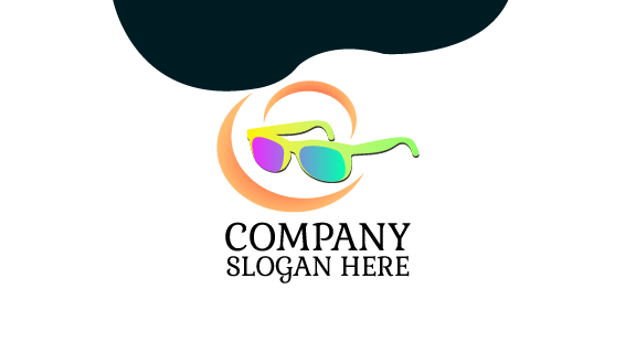 Kartu Nama Kacamata Gradien Yang Cantik