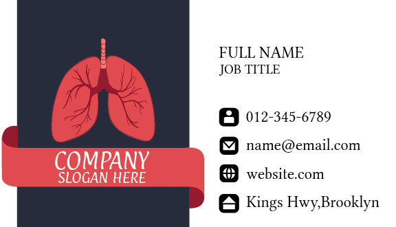 Lung Health Pharmaceutical Business Card