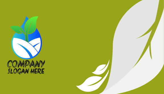 Kartu Nama Tanaman Ramah Lingkungan Lush