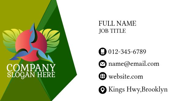 Lush Greenery Business Card