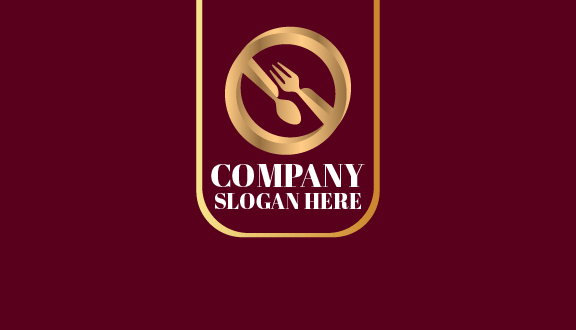 Luxuriöse Catering-visitenkarte