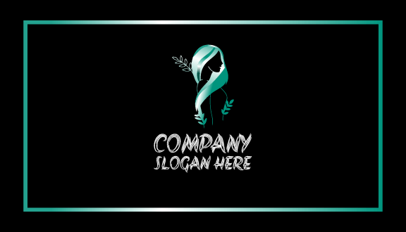 Carte De Visite D'icône De Beauté De Luxe