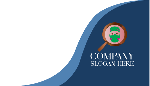 Biglietto Da Visita Per Dottore Con Lente D'ingrandimento