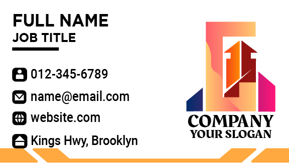 Main Entrance Construction Business Card