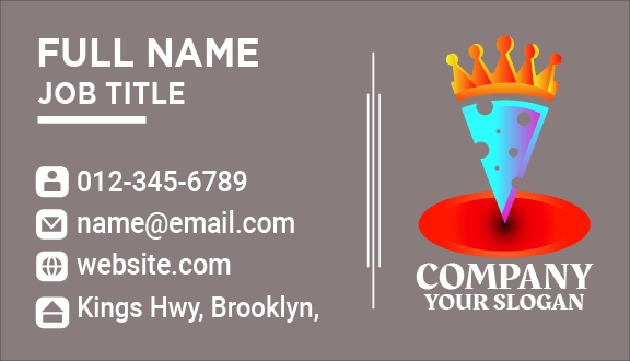 Majestic Pizza Business Card