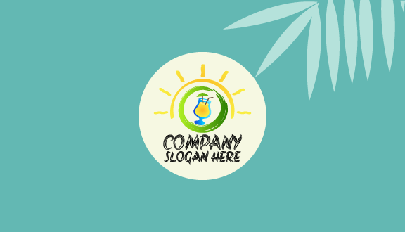 Kartu Nama Musim Panas Jus Mangga