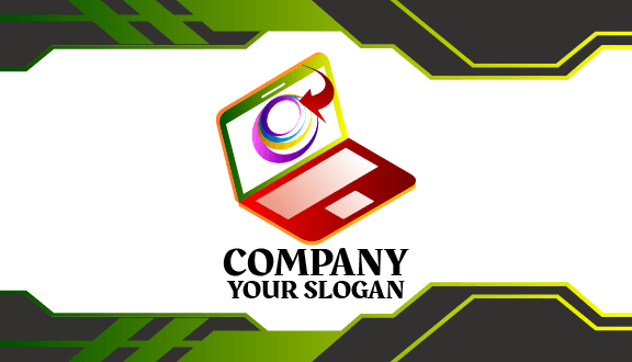 Cartão De Visita De Marketing Para Laptop