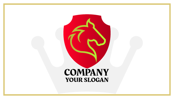 Tarjeta De Presentación De Caballo De Color Granate