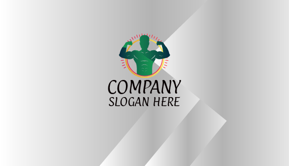 Tarjeta De Presentación De Fitness Masculino