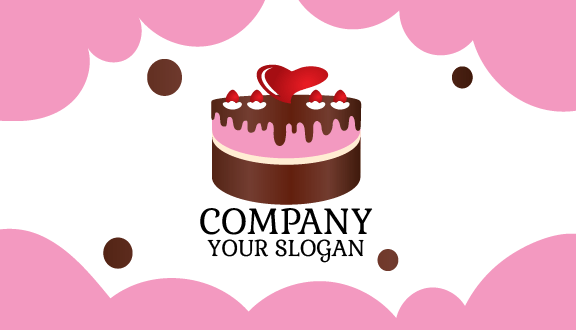 Schmelzende Herzkuchen Visitenkarte