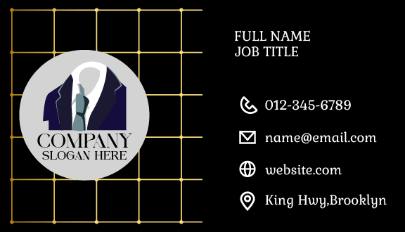 Men Fashion Boutique Business Card