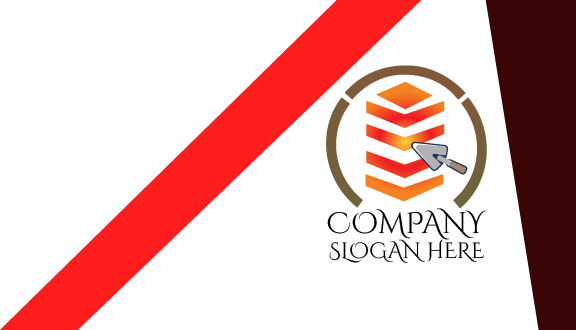 Carte De Visite De Construction De Truelle en Métal