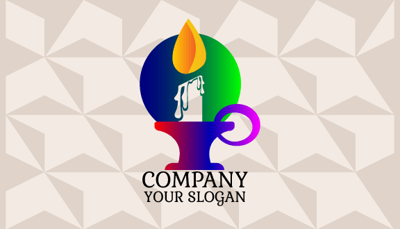 Mitternacht Kerzenhalter Visitenkarte