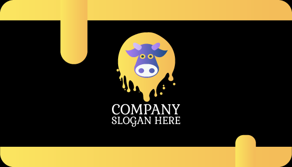 Tarjeta De Presentación De Productos Lácteos Con Salpicaduras De Leche