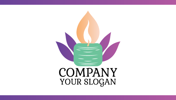 Mini-Kerzen-Visitenkarte