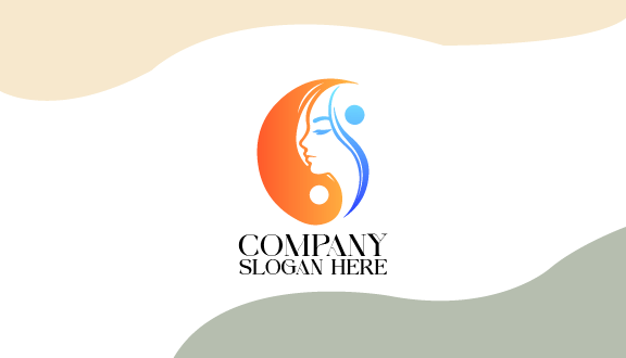 Tarjeta De Presentación Con Silueta Estética Minimalista