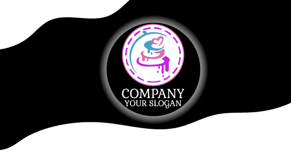 Minimalistische Kuchen Visitenkarte