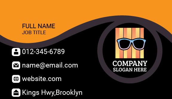 Model Glasses Business Card