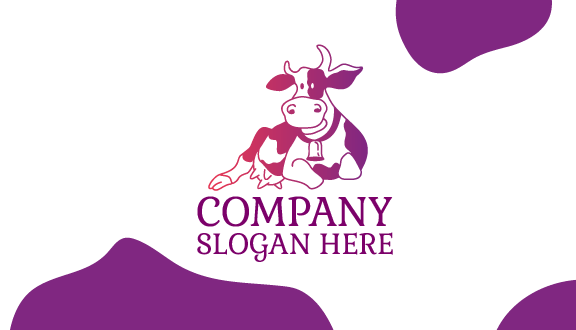 Tarjeta De Presentación Moderna De Una Empresa Lechera