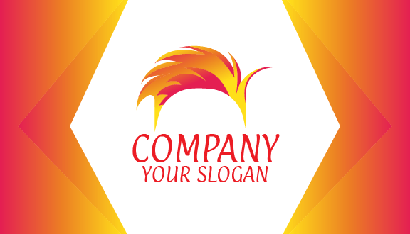 Modern Hair Stylist Business Card