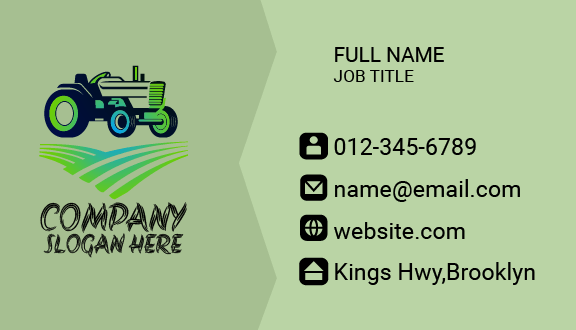 Modern Sturdy Tractor Business Card