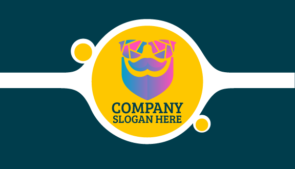 Kartu Nama Kaca Mosaik