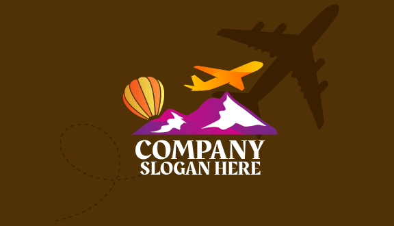 Kartu Nama Perjalanan Wisata Gunung