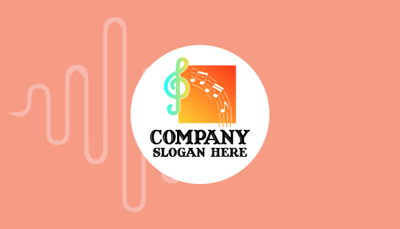 Visitenkarte Einer Musikband Mit Noten