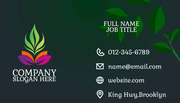 Natural Greenery Business Card