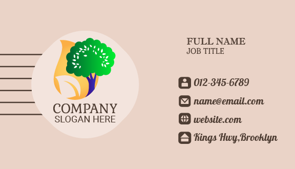 Natural Tree Business Card