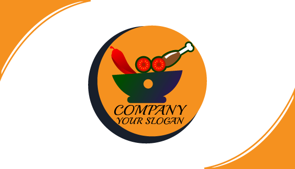 Online Food Channel Business Card