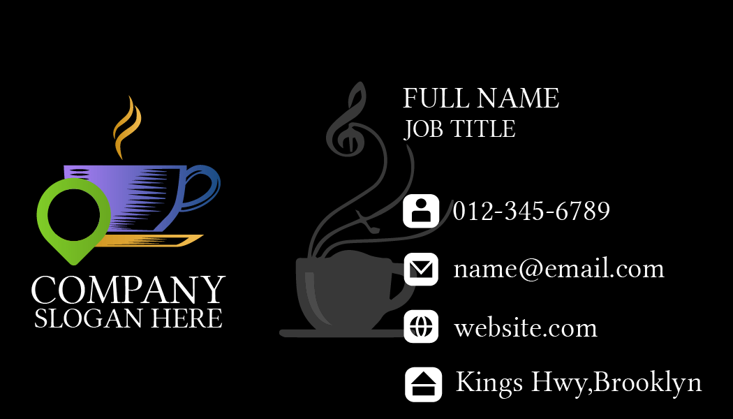 Online Tea Seller Business Card