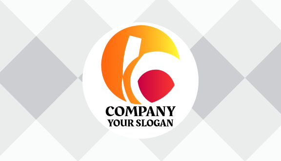 Orange Abstract Business Card