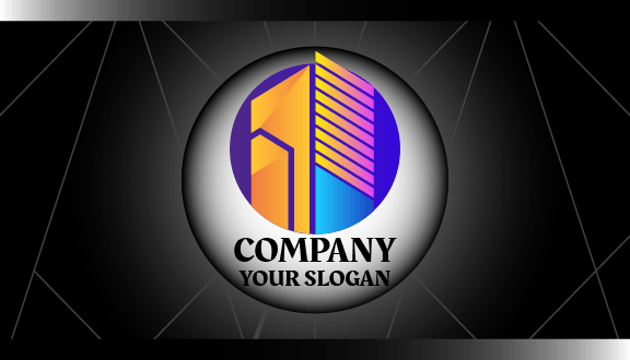 Carte De Visite De Constructeur Orange