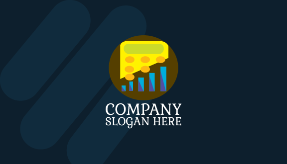 Tarjeta De Presentación De Contador Con Botón Naranja