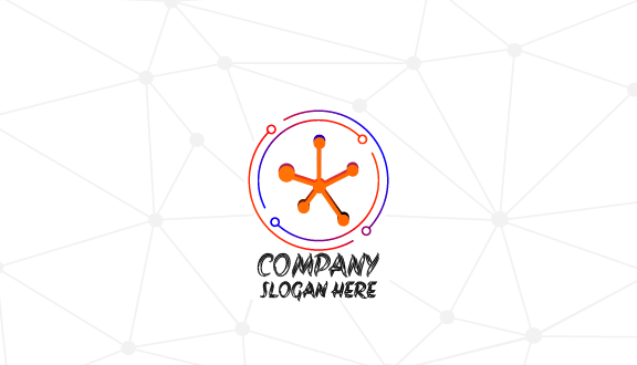 Tarjeta De Presentación De Seguridad Informática De Color Naranja