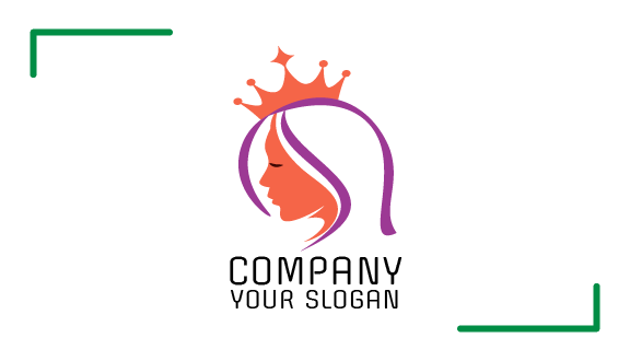 Tarjeta De Presentación Estética Con Corona Naranja