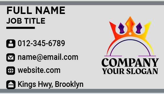 Orange Crown Business Card