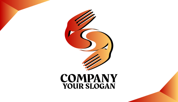 Orange Details Food Business Card