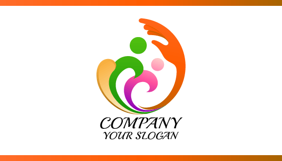 Turuncu El Çocuk Bakımı Kartviziti