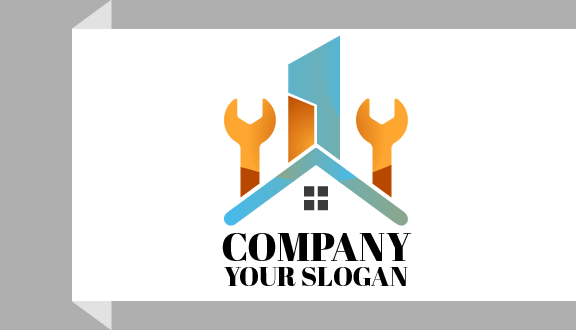 Tarjeta De Presentación De Mejoras Para El Hogar De Color Naranja