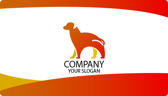 Orange Pet Business Card