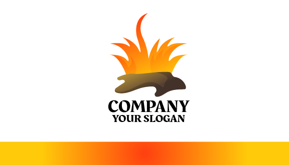 Cartão De Visita Para Relvado De Planta Laranja