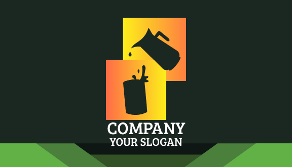 Tarjeta De Presentación De Productos Lácteos En Tono Naranja