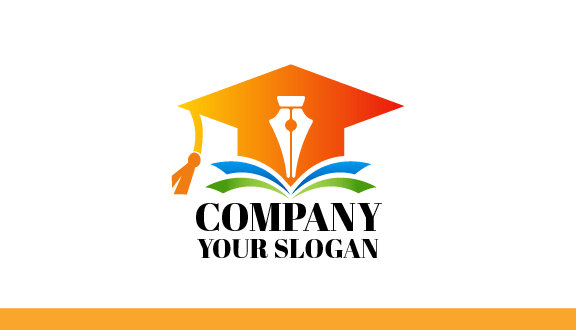 Orange Tassel Education Business Card