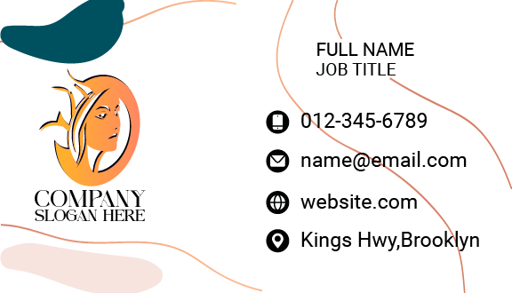 Oval Charm Aesthetic Business Card