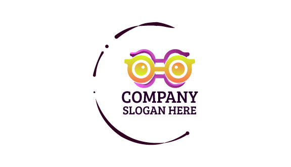 Kartu Nama Kacamata Tumpang Tindih