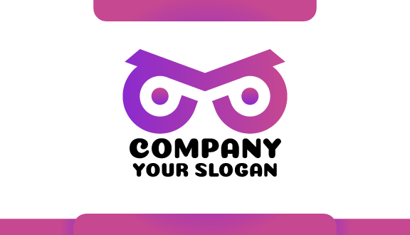 Kartu Nama Kacamata Berbentuk Burung Hantu