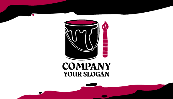 Paint Bucket Art Business Card